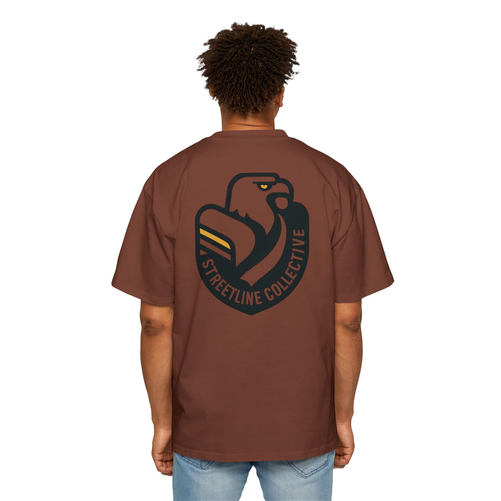 Streetline Collective Eagle Graphic Tee — Oversized Men's Casual T‑Shirt