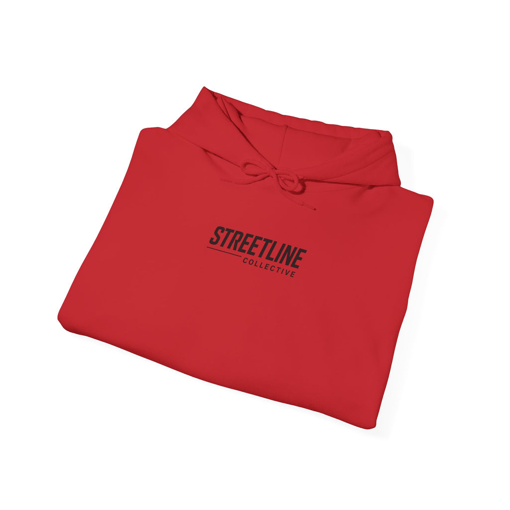 Streetline Minimal Logo Hoodie — Clean White Pullover