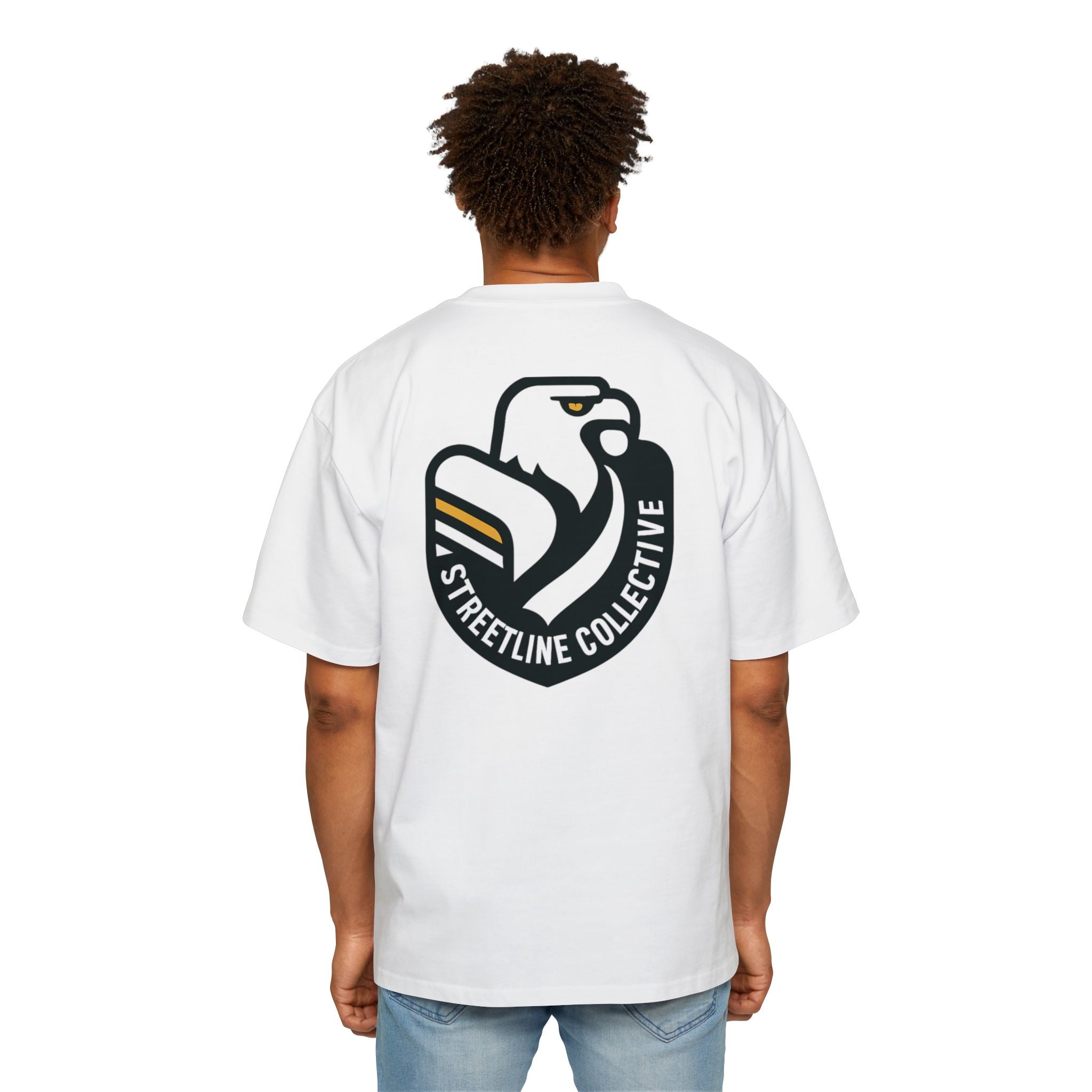 Streetline Collective Eagle Graphic Tee — Oversized Men's Casual T‑Shirt
