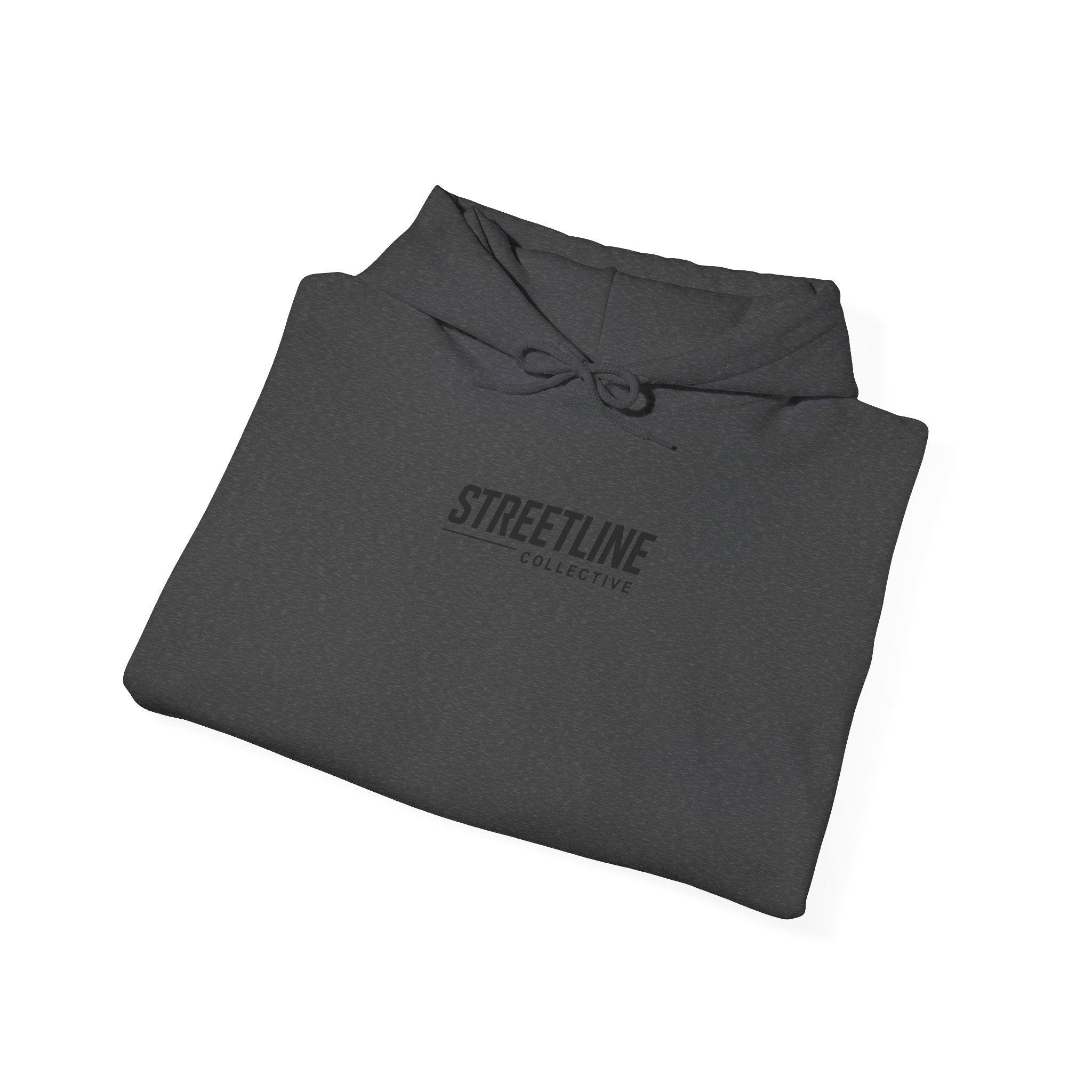 Streetline Minimal Logo Hoodie — Clean White Pullover