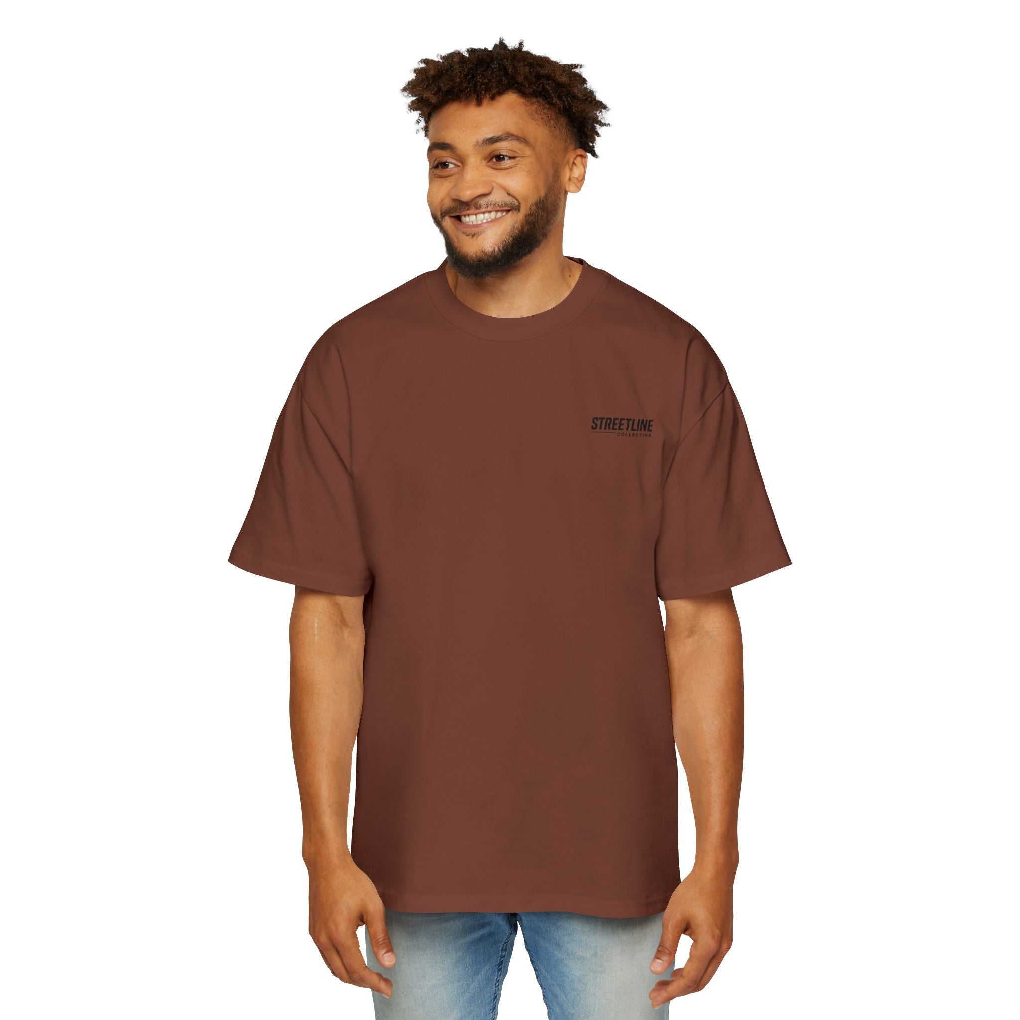 Streetline Collective Eagle Graphic Tee — Oversized Men's Casual T‑Shirt