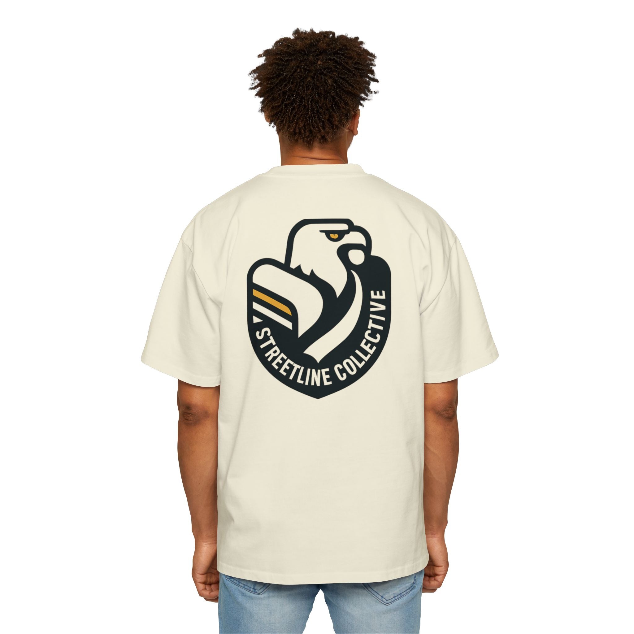 Streetline Collective Eagle Graphic Tee — Oversized Men's Casual T‑Shirt
