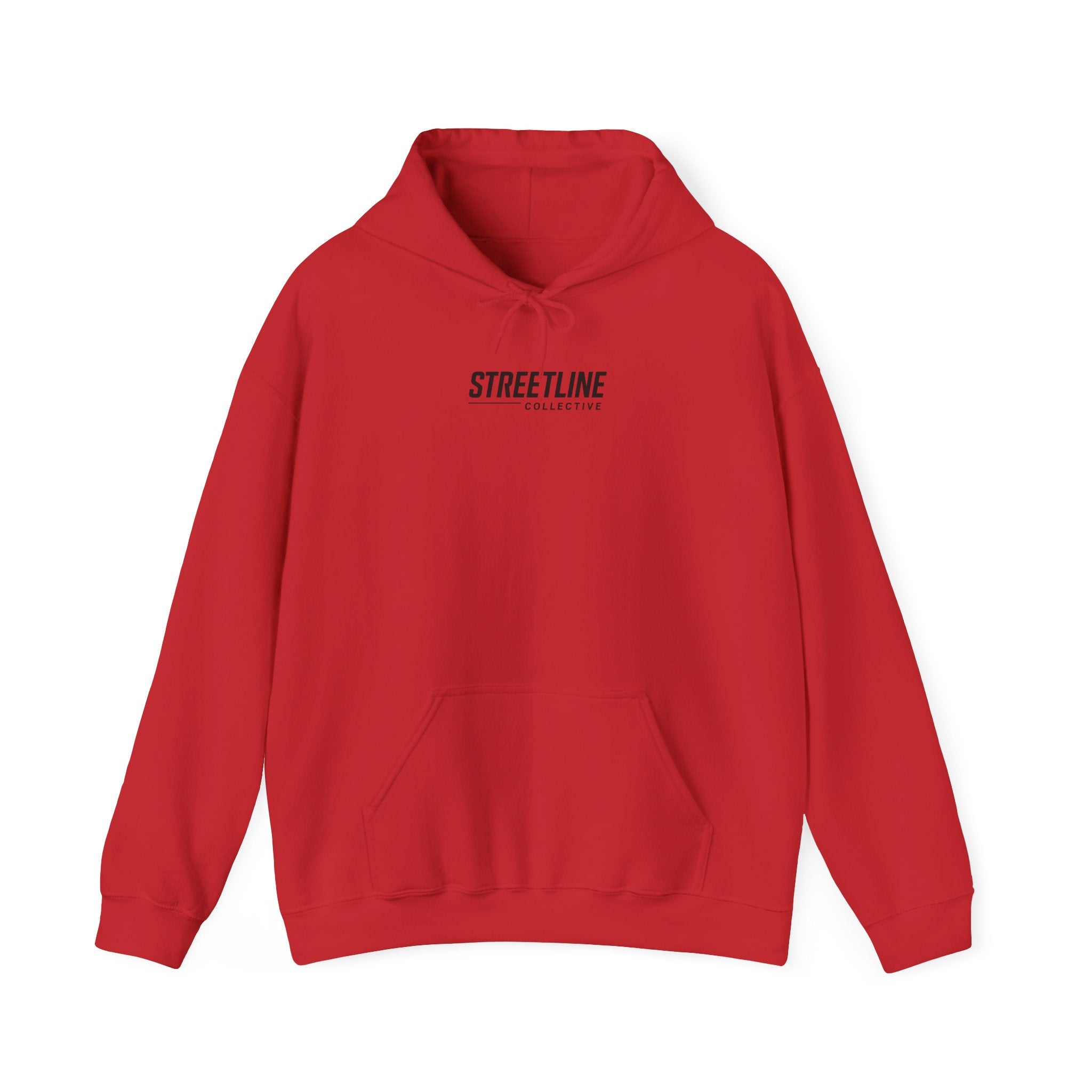 Streetline Minimal Logo Hoodie — Clean White Pullover