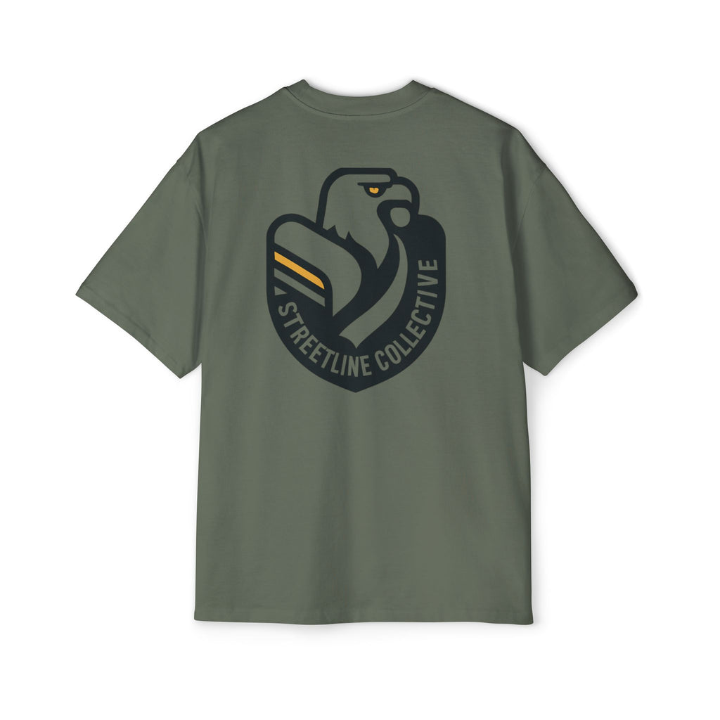 Streetline Collective Eagle Graphic Tee — Oversized Men's Casual T‑Shirt
