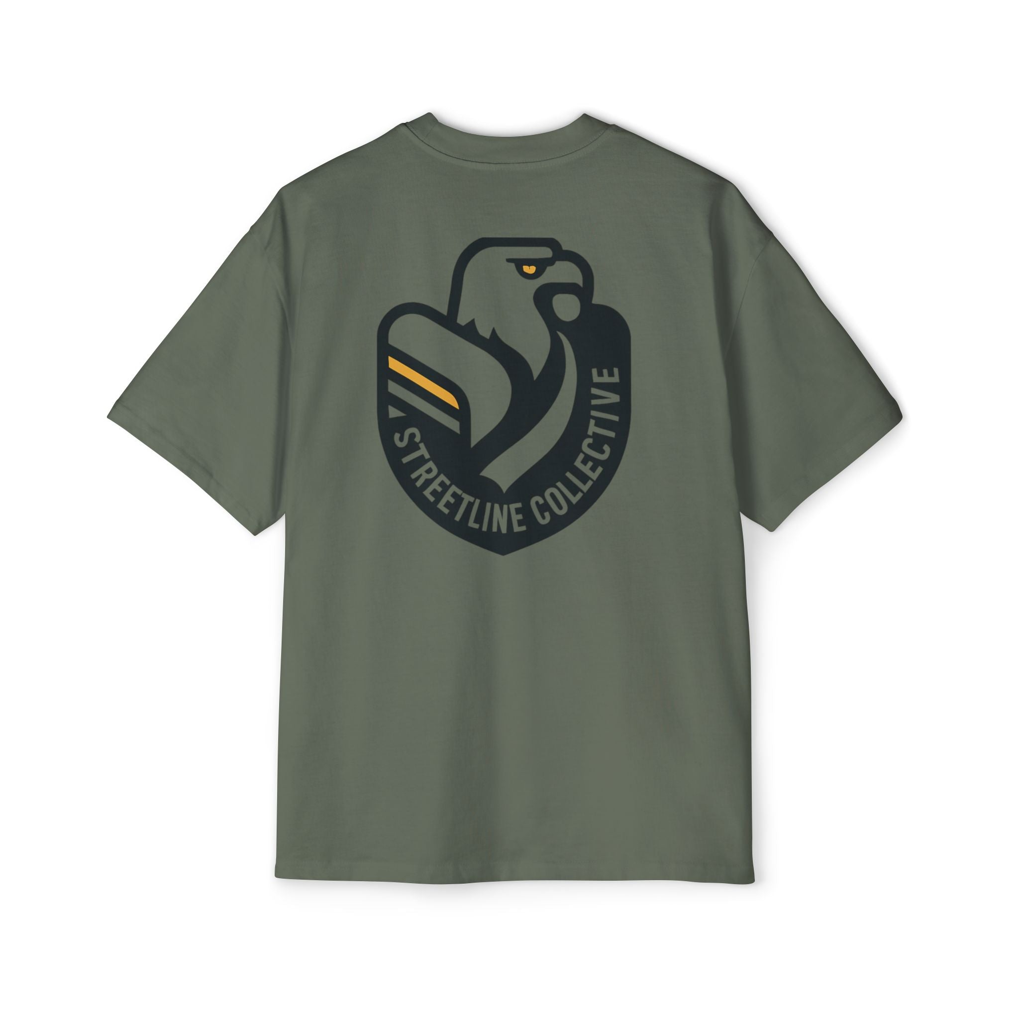 Streetline Collective Eagle Graphic Tee — Oversized Men's Casual T‑Shirt