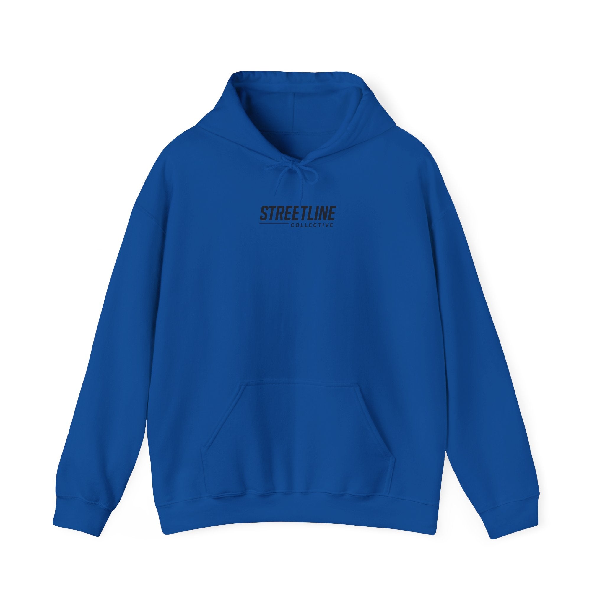 Streetline Minimal Logo Hoodie — Clean White Pullover