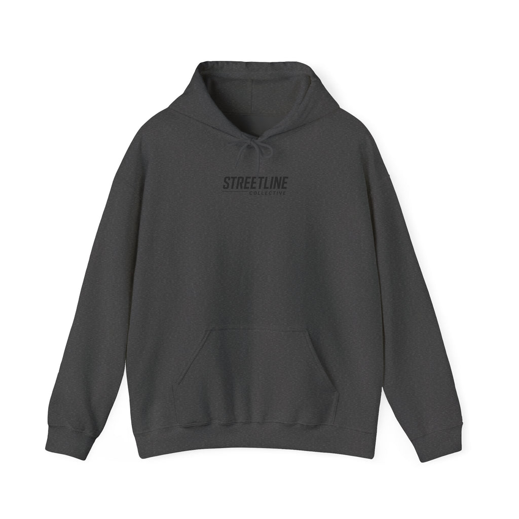 Streetline Minimal Logo Hoodie — Clean White Pullover