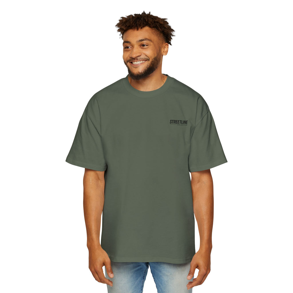 Streetline Collective Eagle Graphic Tee — Oversized Men's Casual T‑Shirt