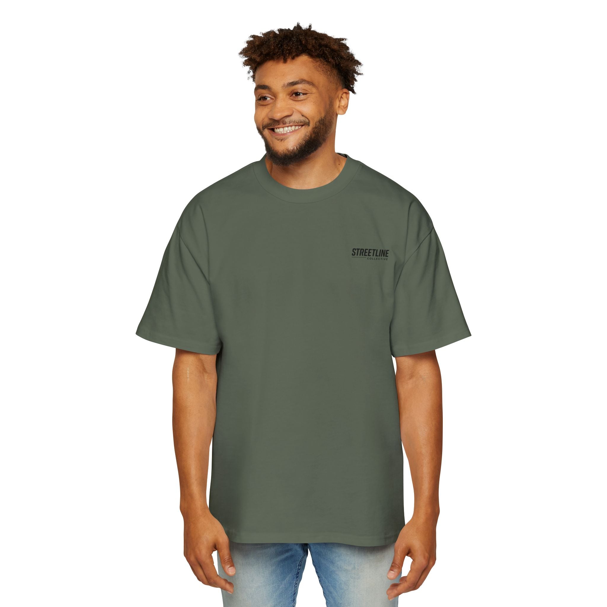 Streetline Collective Eagle Graphic Tee — Oversized Men's Casual T‑Shirt