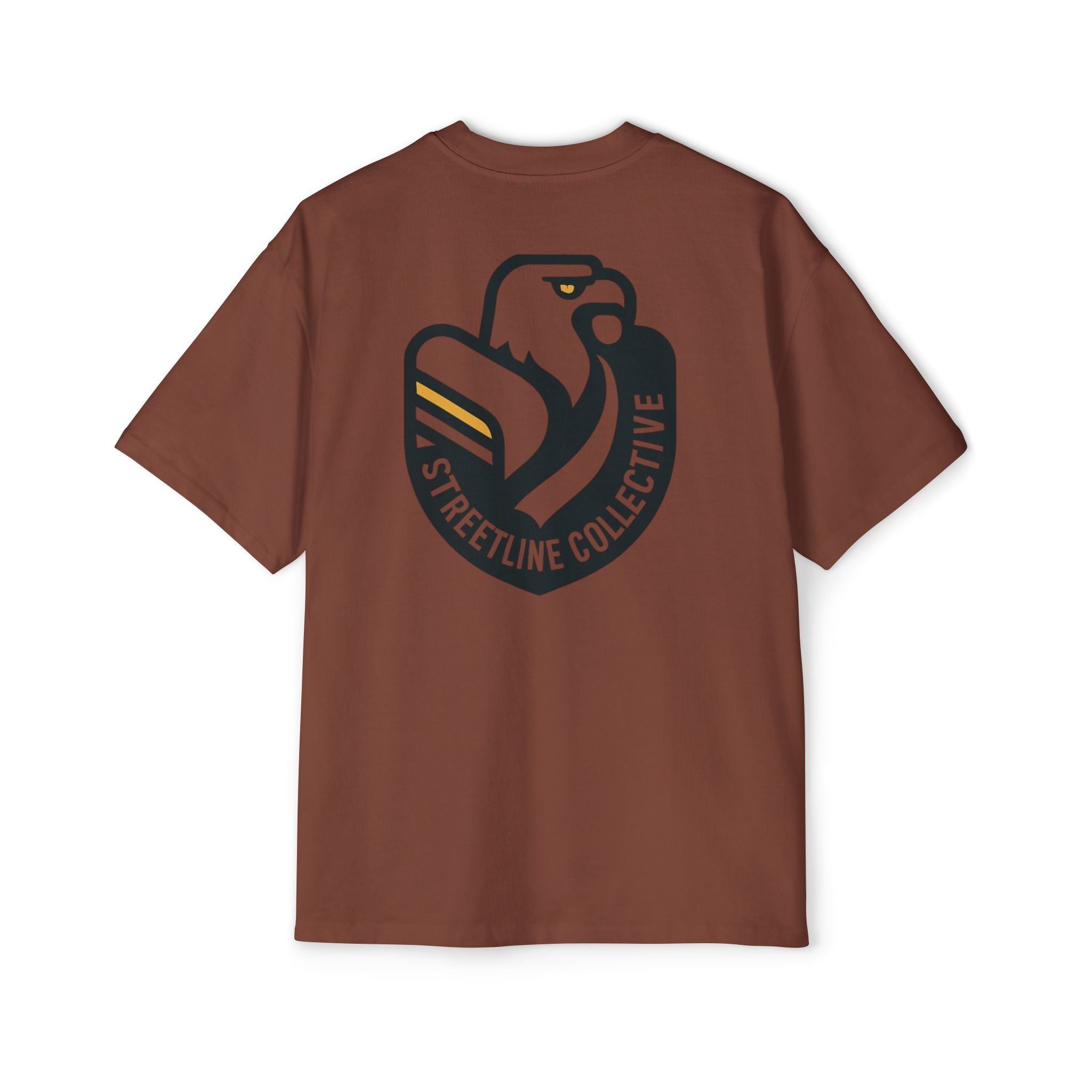 Streetline Collective Eagle Graphic Tee — Oversized Men's Casual T‑Shirt
